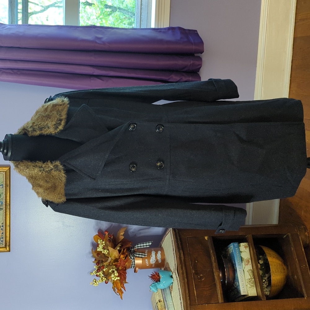 Banana Republic Ladies Wool Blend Coat Sz XL